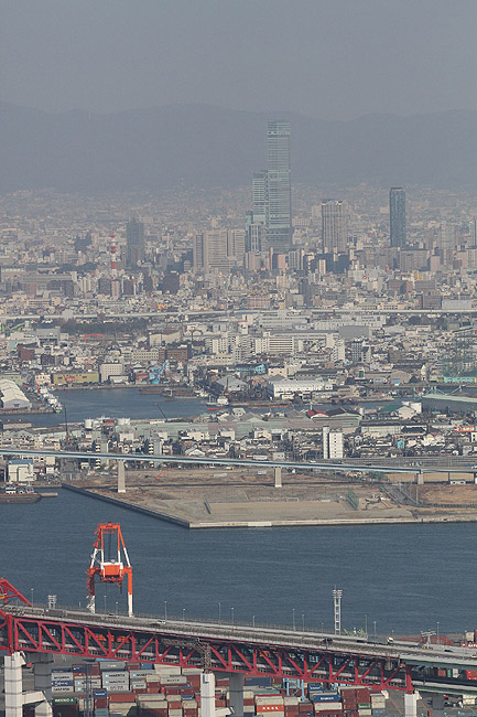 Осака, Вид с Sakishima Cosmo Tower (Osaka, A view from the Sakishima Cosmo Tower)