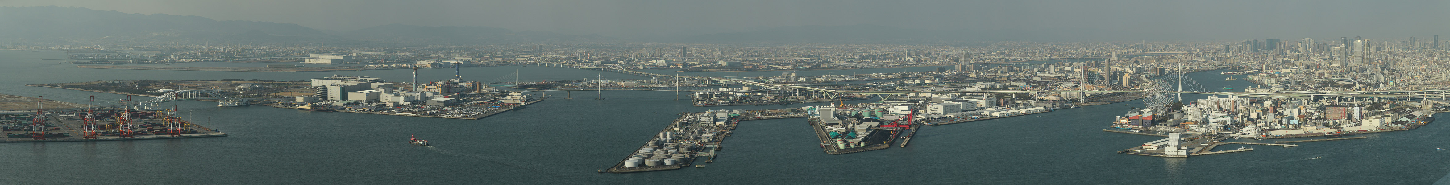 Осака, Вид с Sakishima Cosmo Tower (Osaka, A view from the Sakishima Cosmo Tower)