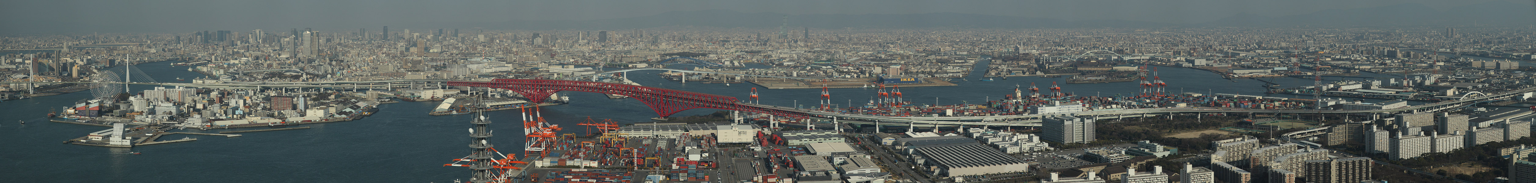 Осака, Вид с Sakishima Cosmo Tower (Osaka, A view from the Sakishima Cosmo Tower)