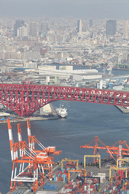 Осака, Вид с Sakishima Cosmo Tower (Osaka, A view from the Sakishima Cosmo Tower)