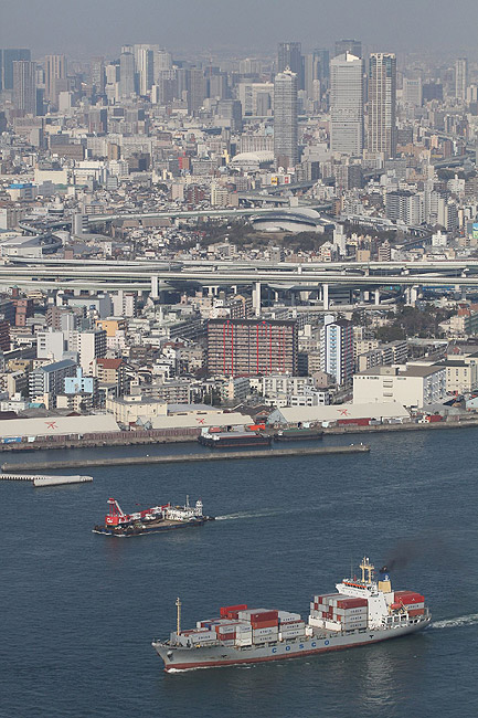 Осака, Вид с Sakishima Cosmo Tower (Osaka, A view from the Sakishima Cosmo Tower)