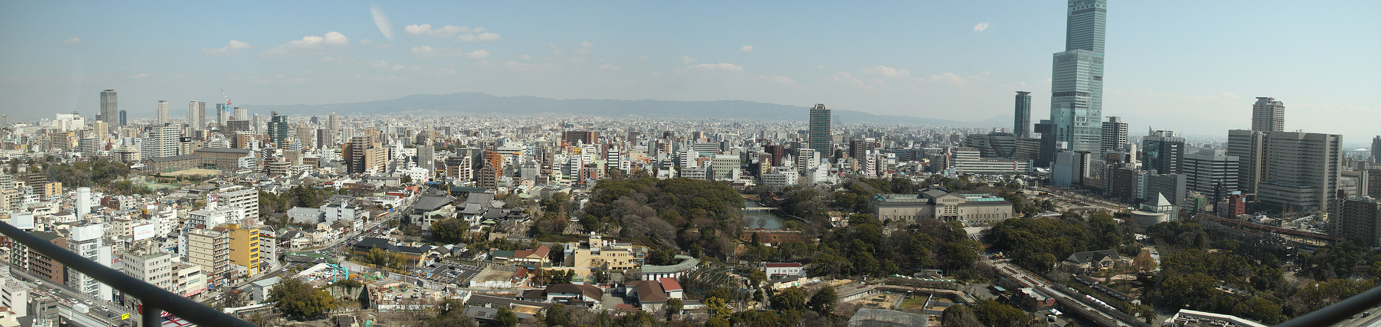 Осака, Панорама с Башни Цутэнкаку (Osaka, Panorama from the Tsutenkaku Tower)