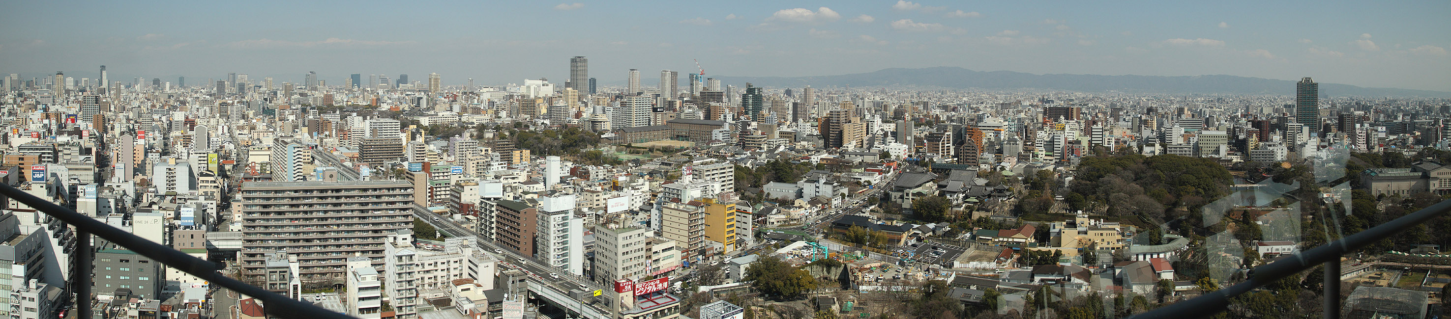 Осака, Панорама с Башни Цутэнкаку (Osaka, Panorama from the Tsutenkaku Tower)